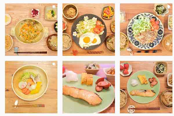 Meals from Kimura Fumino's instagram