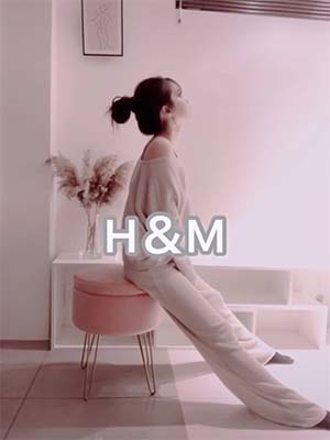 休井美郷のルームウェアはH&M