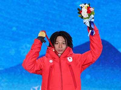 北京五輪で金メダルを獲得した平野歩夢