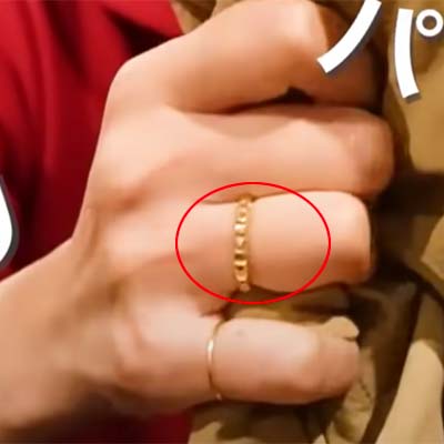 川口春奈の薬指の指輪はギザギザしたデザイン